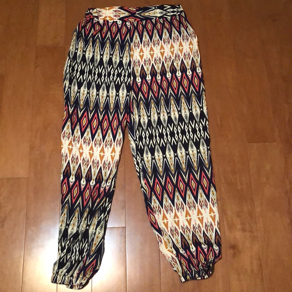 High waisted harem pants